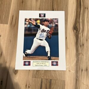 Nolan, Ryan, autographed Texas rangers photo​